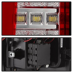 LED Tail Lights - Red Clear (5085269) — angled view