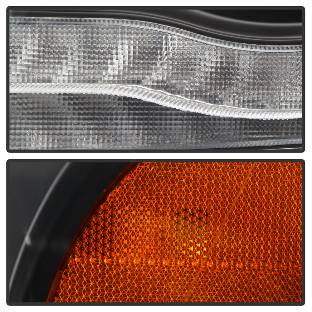 High-power LED Module (High Beam And Low Beam) Equipped Headlights - Black