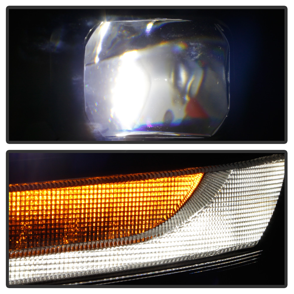 High-power LED Module (High Beam And Low Beam) Equipped Headlights - Black