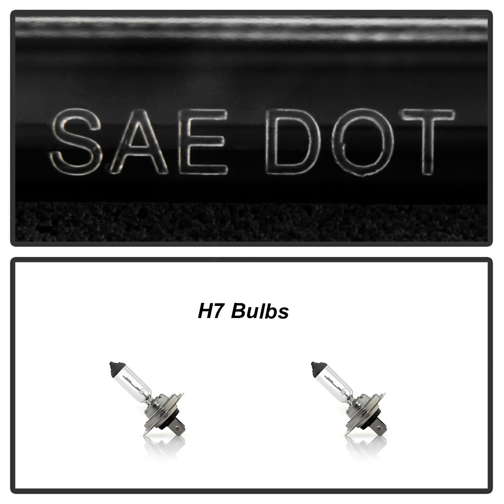 Projector Headlights - Sequential LED Turn Signal Lights - Black