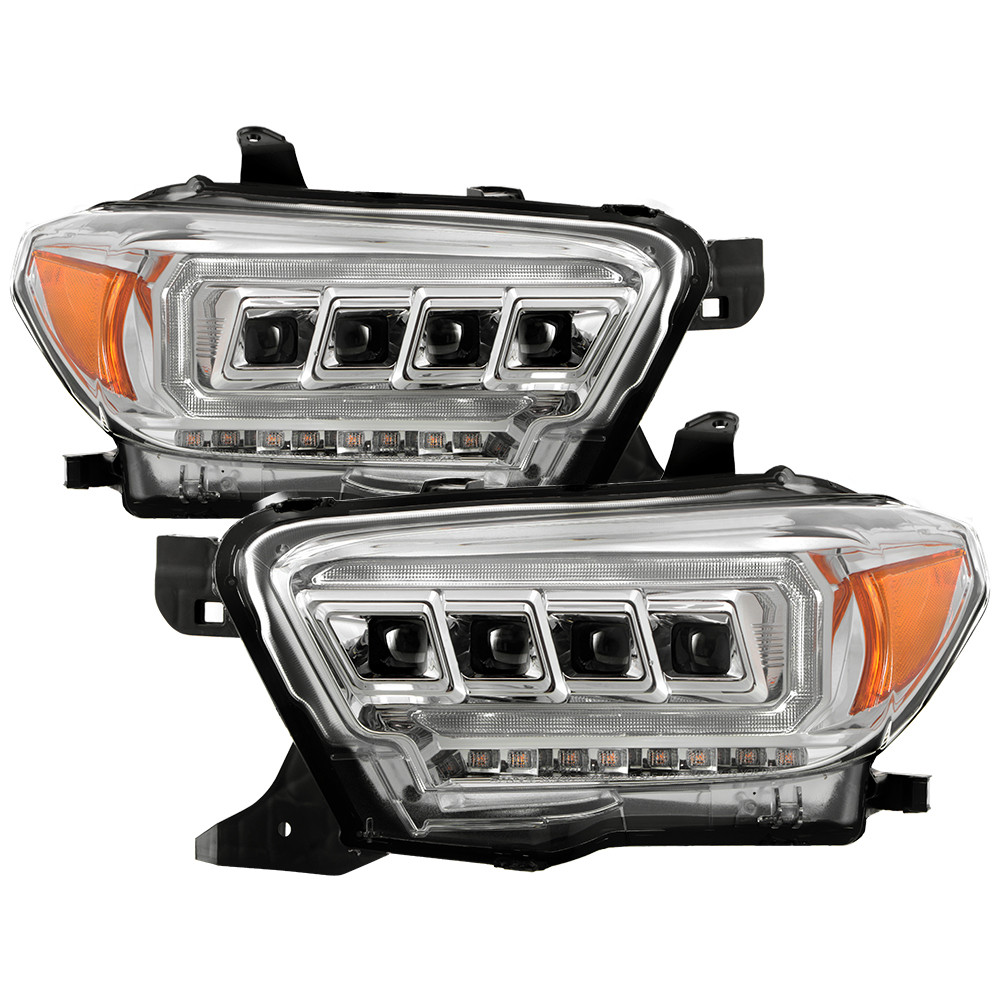 Multi-Beam High-Power LED Module Equipped Headlights - Chrome — primary image