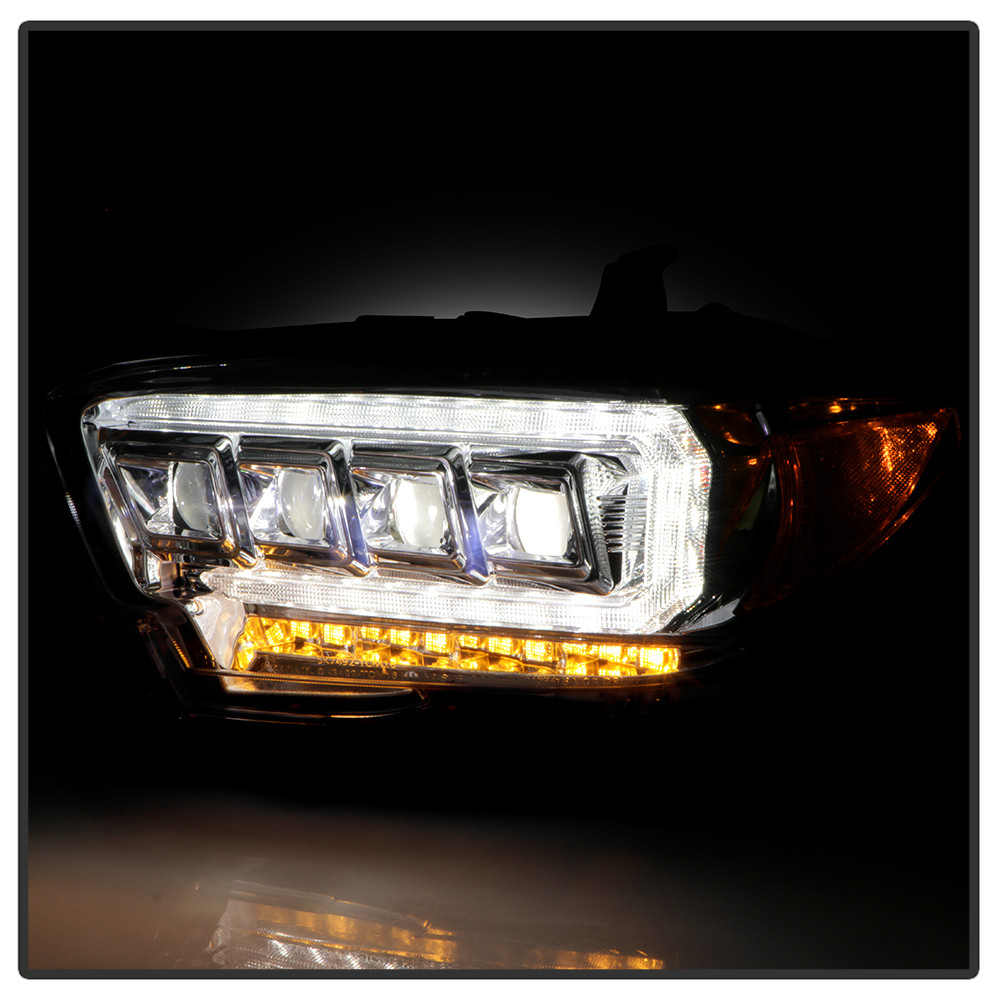 Multi-Beam High-Power LED Module Equipped Headlights - Chrome