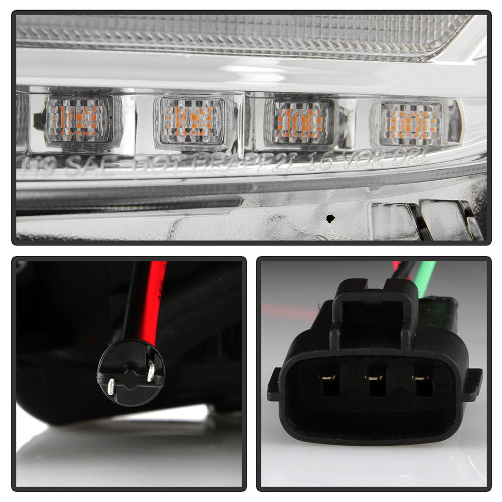 Multi-Beam High-Power LED Module Equipped Headlights - Chrome