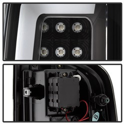 LED Tail Lights - Black (5084576) — angled view