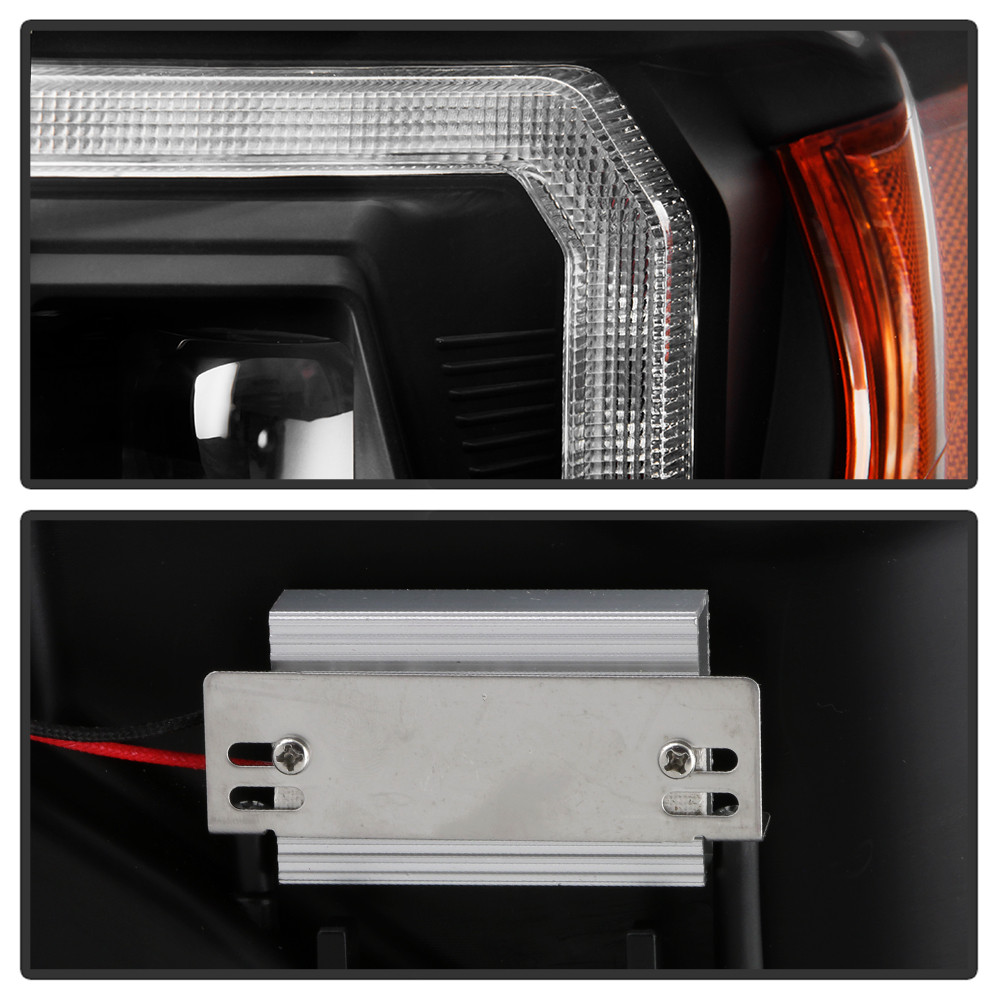 Multi-Beam High-Power LED Module Equipped Headlights - Black