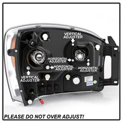 Projector Headlights - Version 2 - Light Bar DRL - Black (5085306) — angled view