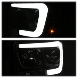 Projector Headlights - Version 2 - Light Bar DRL - Black (5085306) — angled view