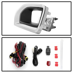 OEM Fog Lights w/ Cover and Switch - Clear — angled view