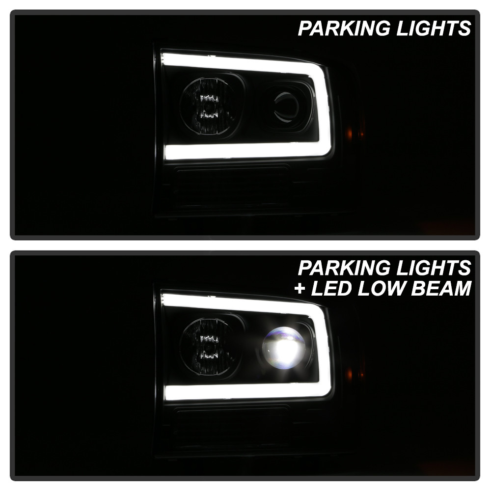 High-Power LED Module ( Low Beam ) Equipped Headlights - Black