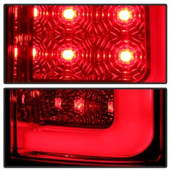 LED Tail Lights - Version 2 - Red Clear (5084767) — angled view