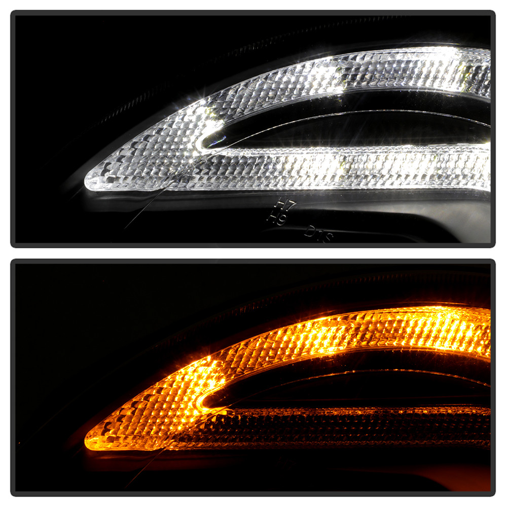 Projector Headlights - Version 2 - Switch Back DRL - Black