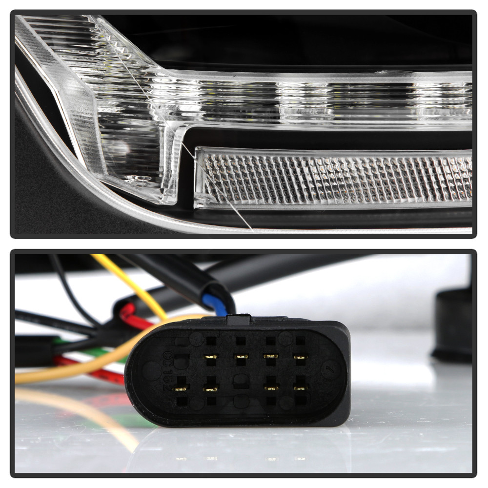 Projector Headlights - Sequential LED Turn Signal Lights - Black (5088598)