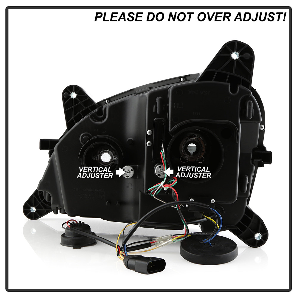 Projector Headlights - Sequential LED Turn Signal Lights - Black (5088598)