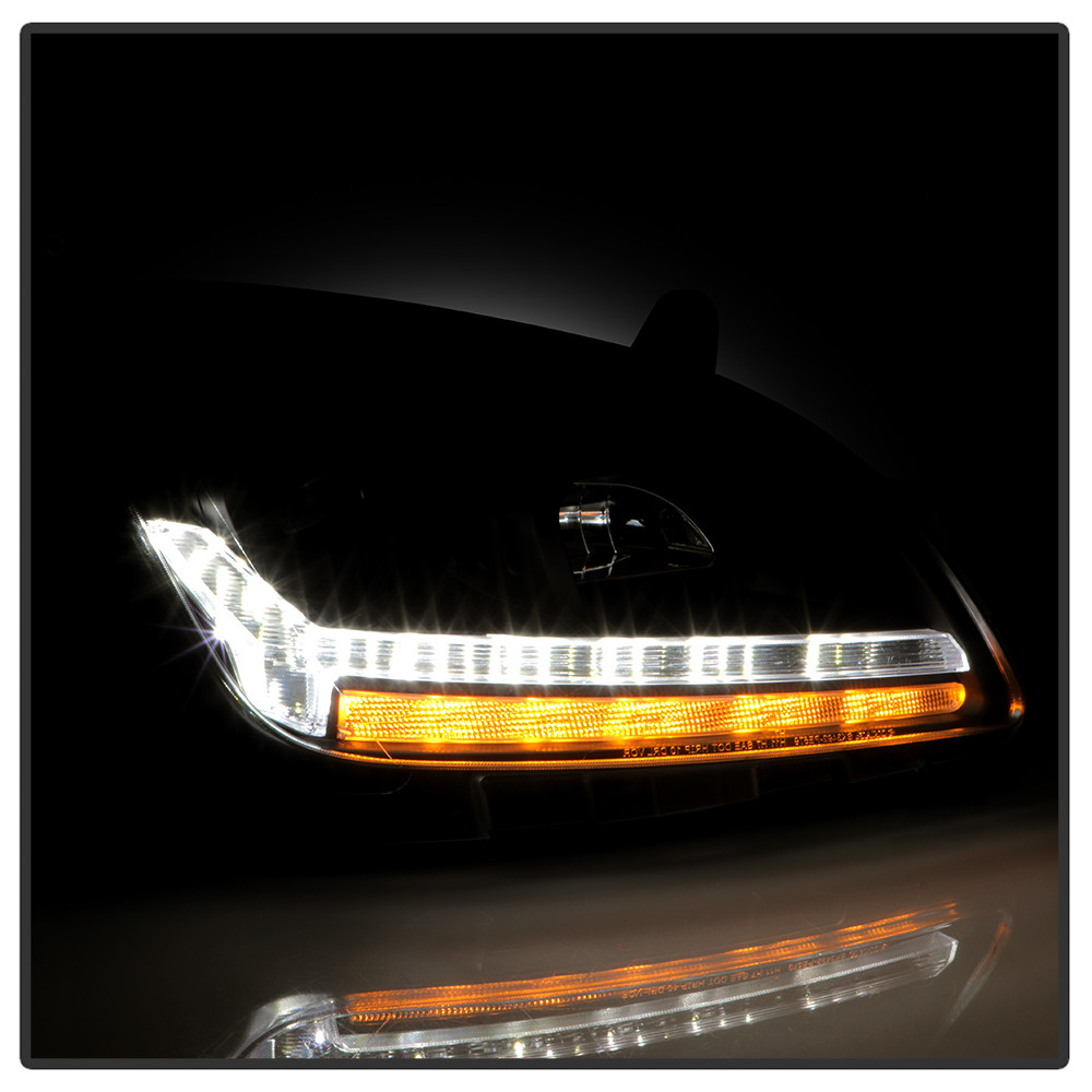 Projector Headlights - Sequential LED Turn Signal Lights - Black (5088598)