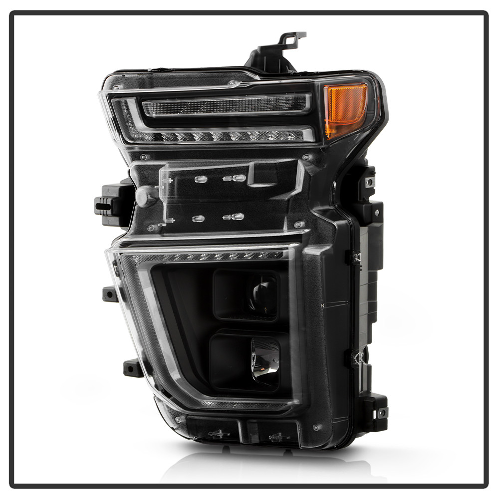 Projector Headlights - Sequential LED Turn Signal Lights - Black (5088796)