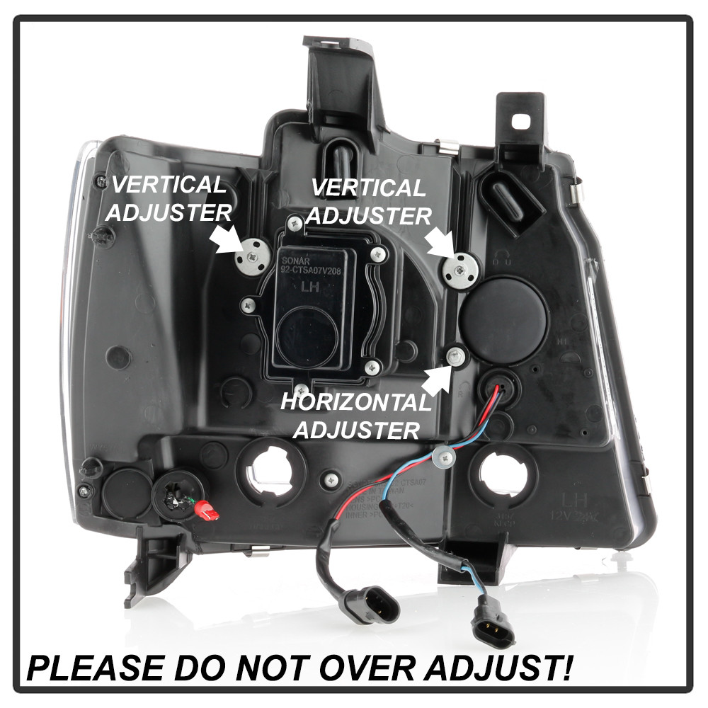 LED Low Beam Headlights - Black