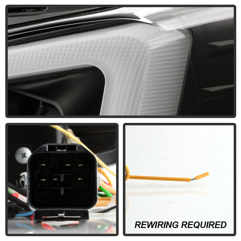 Projector Headlights - DRL - Black (5088086)
