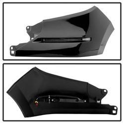 Daytime LED Running Lights System - Black — angled view