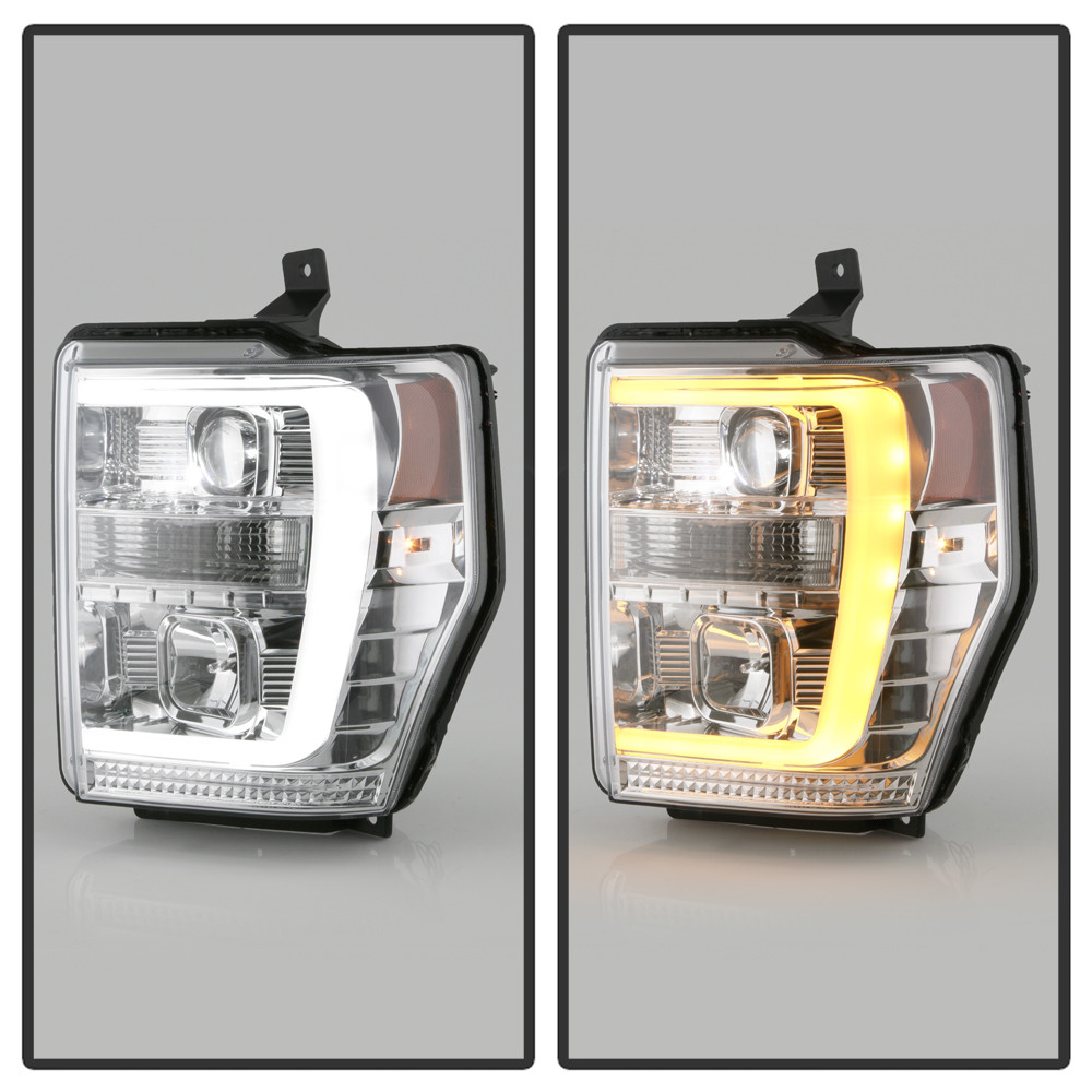 High-Power LED Module ( Low Beam ) Equipped Headlights - Version 2 - Chrome