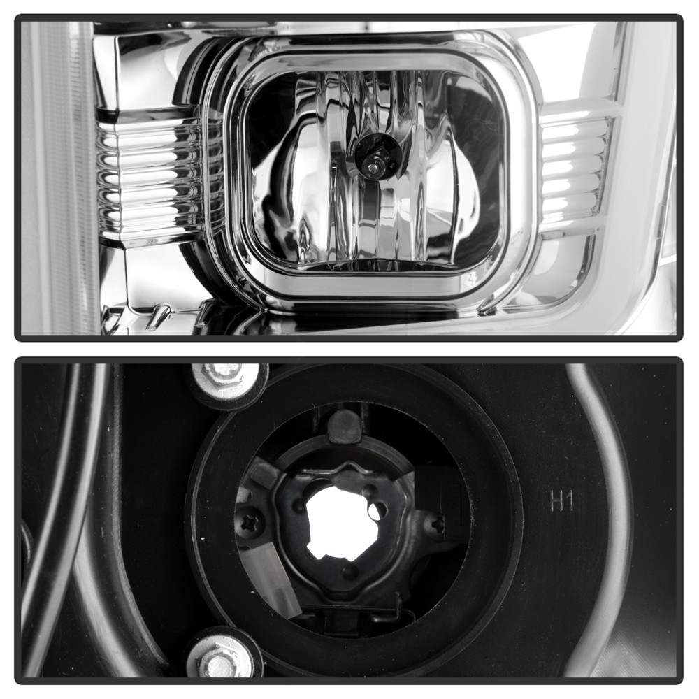 High-Power LED Module ( Low Beam ) Equipped Headlights - Version 2 - Chrome