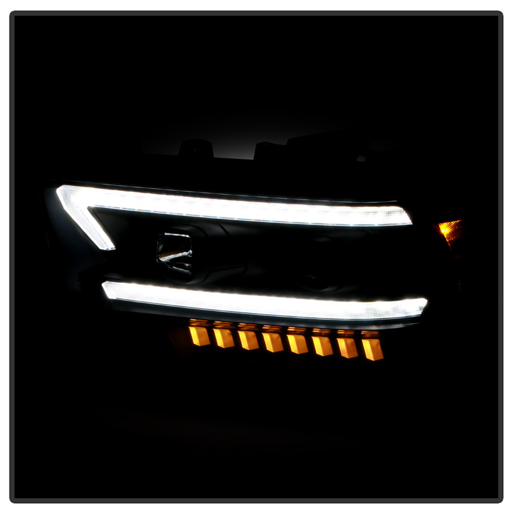 Projector Headlights - Sequential LED Turn Signal Lights - Black (5088611)