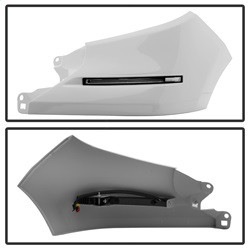 Daytime LED Running Lights System - White — angled view