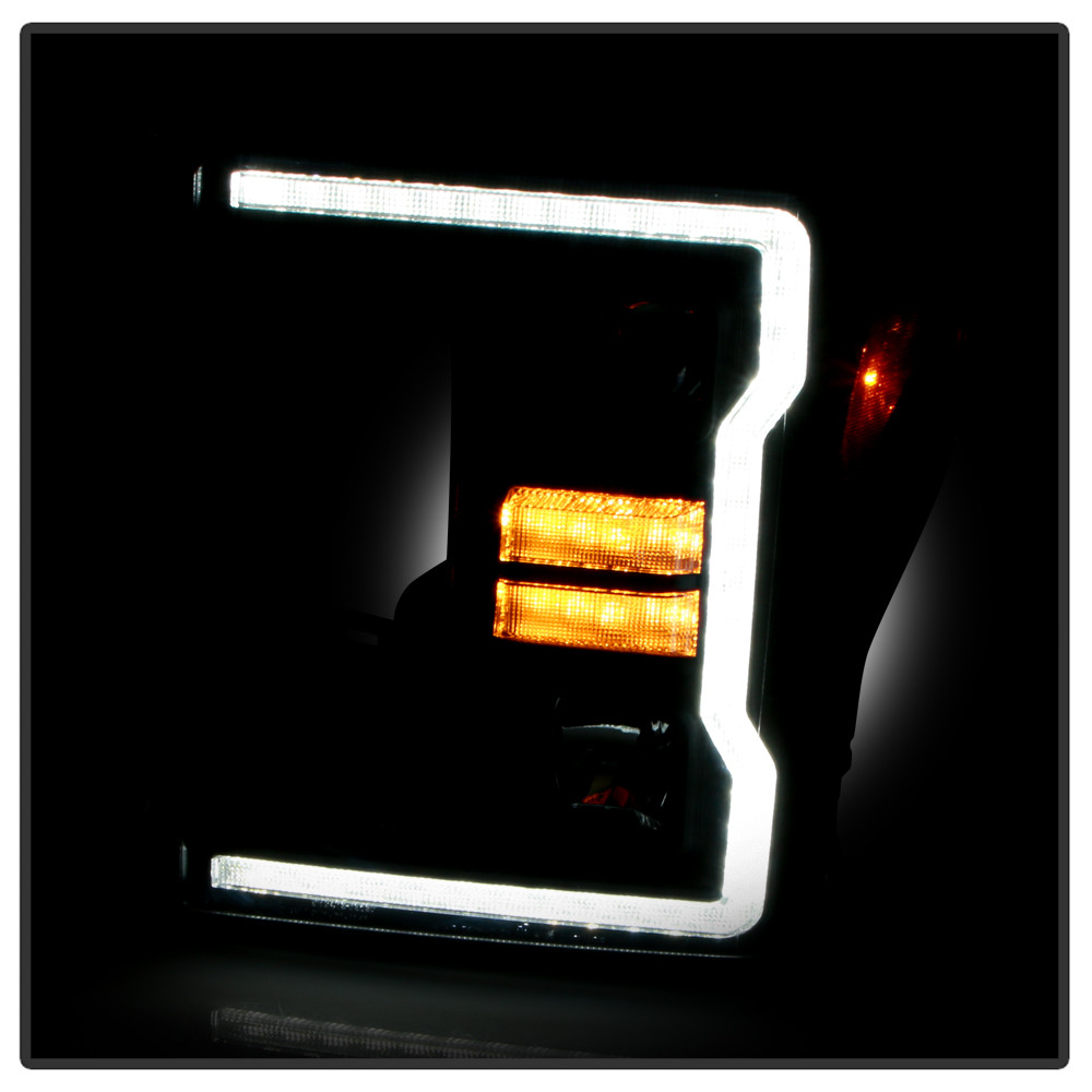 Projector Headlights - Sequential LED Turn Signal Lights - Black (5088628)
