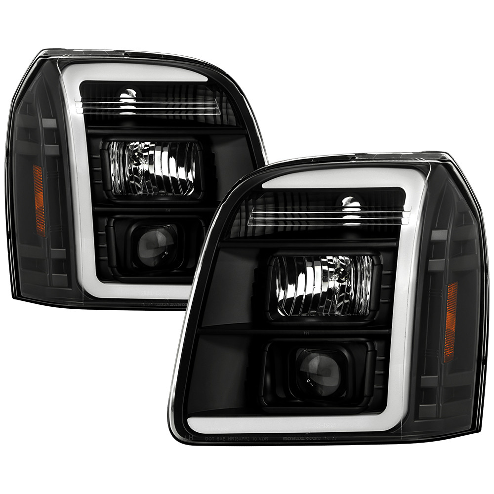Projector Headlights - Version 2 - LED White Light Bar Parking Light - Black — primary image
