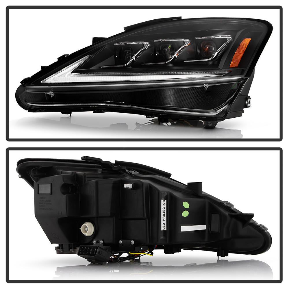 High-Power LED Module (High Beam And Low Beam) Equipped Headlights - Black (5088826)