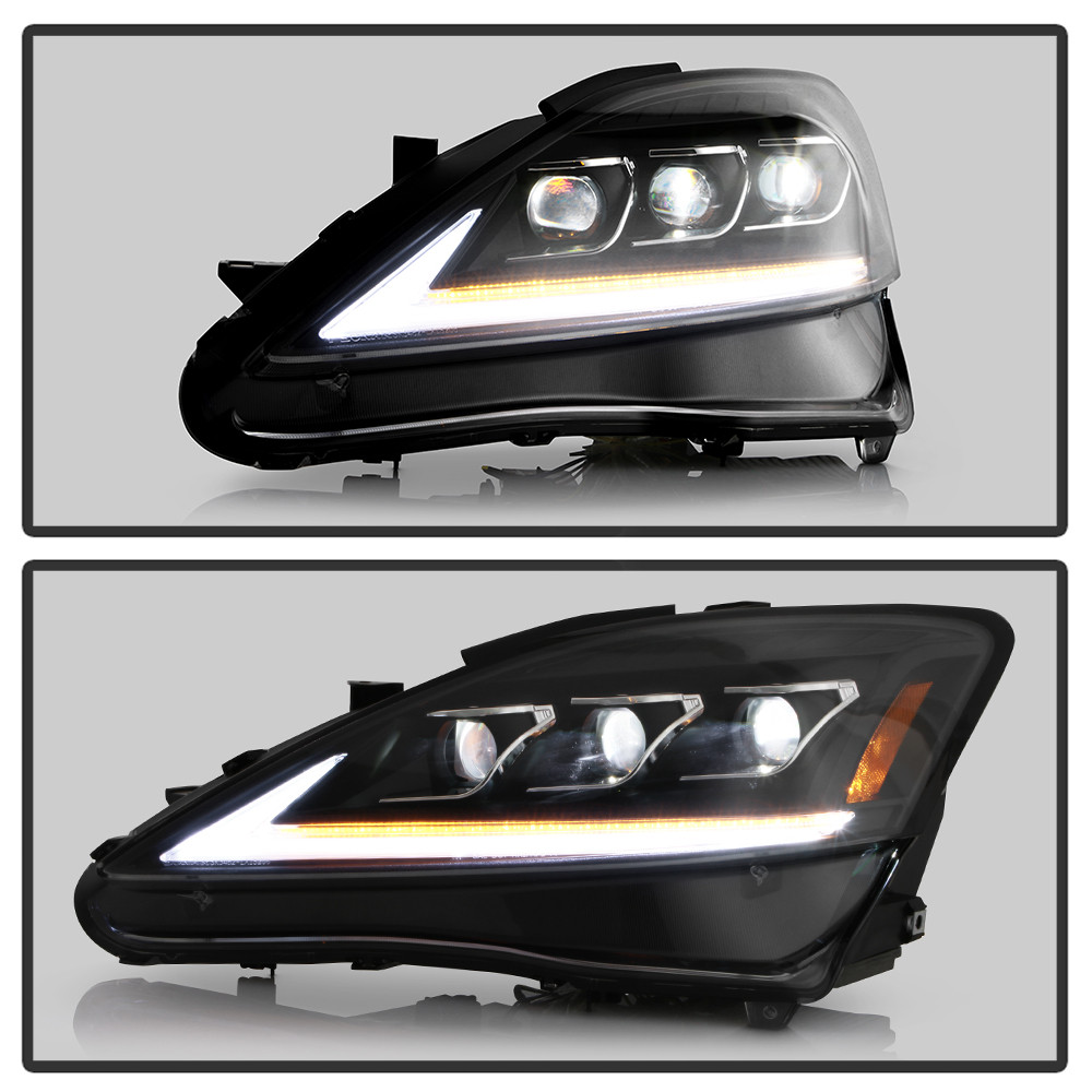 High-Power LED Module (High Beam And Low Beam) Equipped Headlights - Black (5088826)