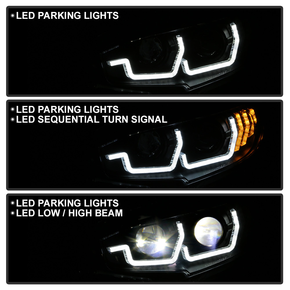 LED Headlights - Sequential Turn Signal - Black (5087539)