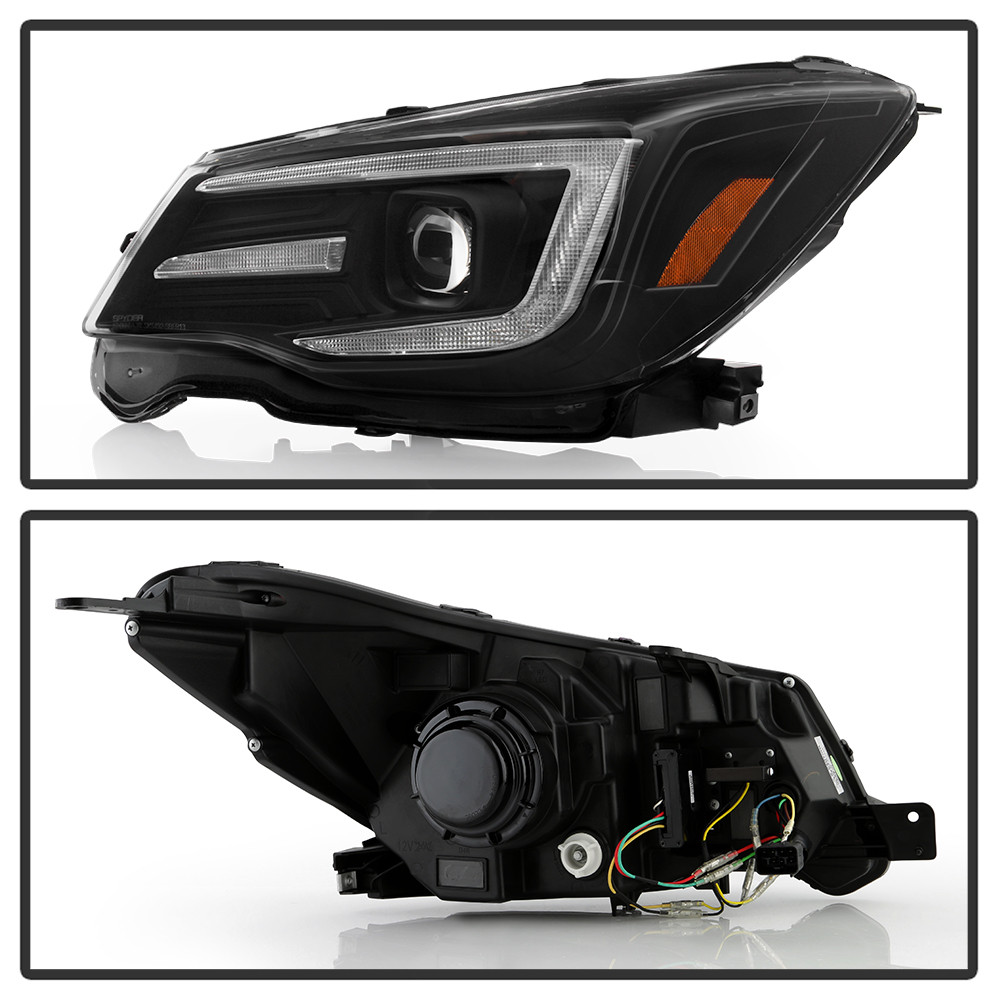 Headlights - Sequential LED Turn Signal - Black