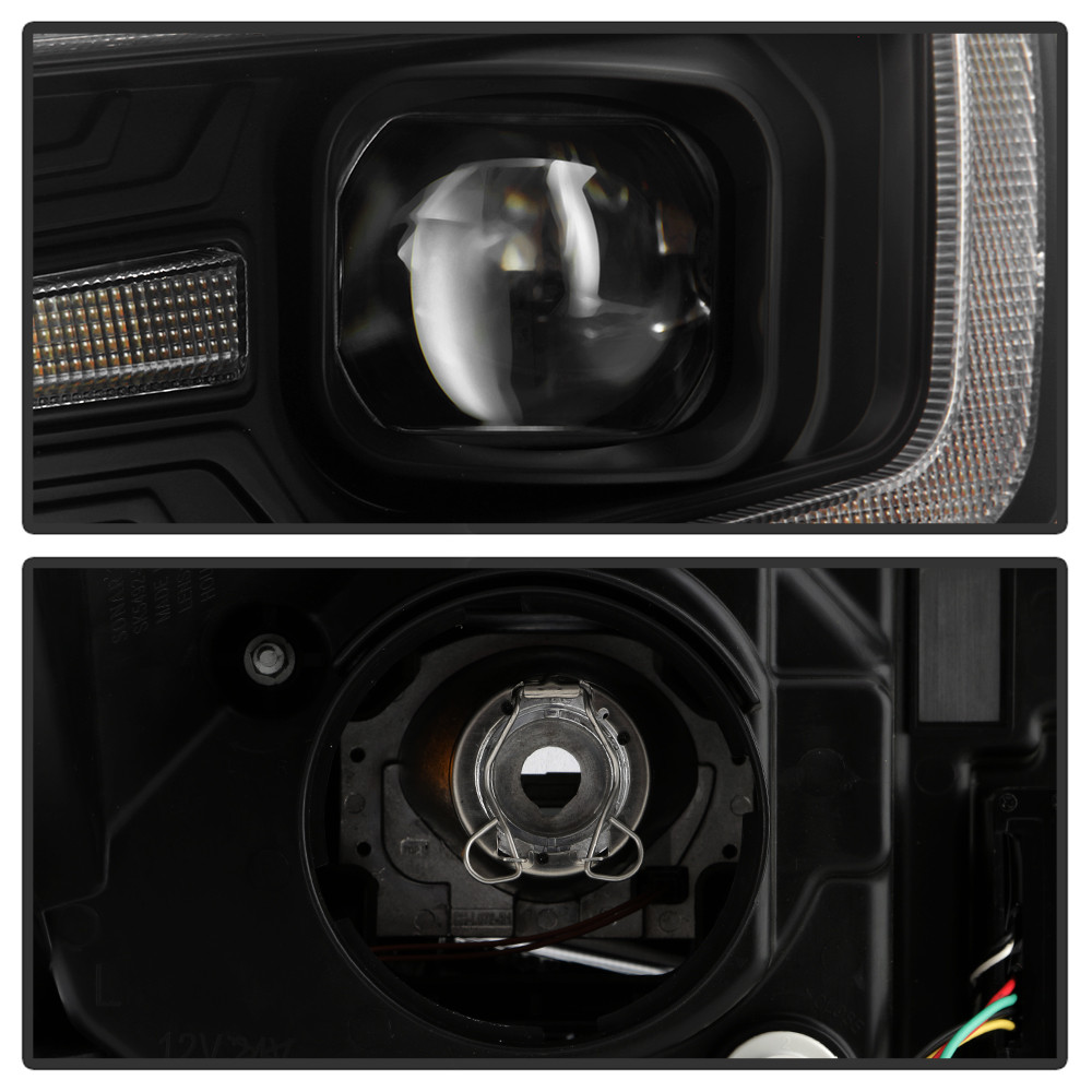 Headlights - Sequential LED Turn Signal - Black