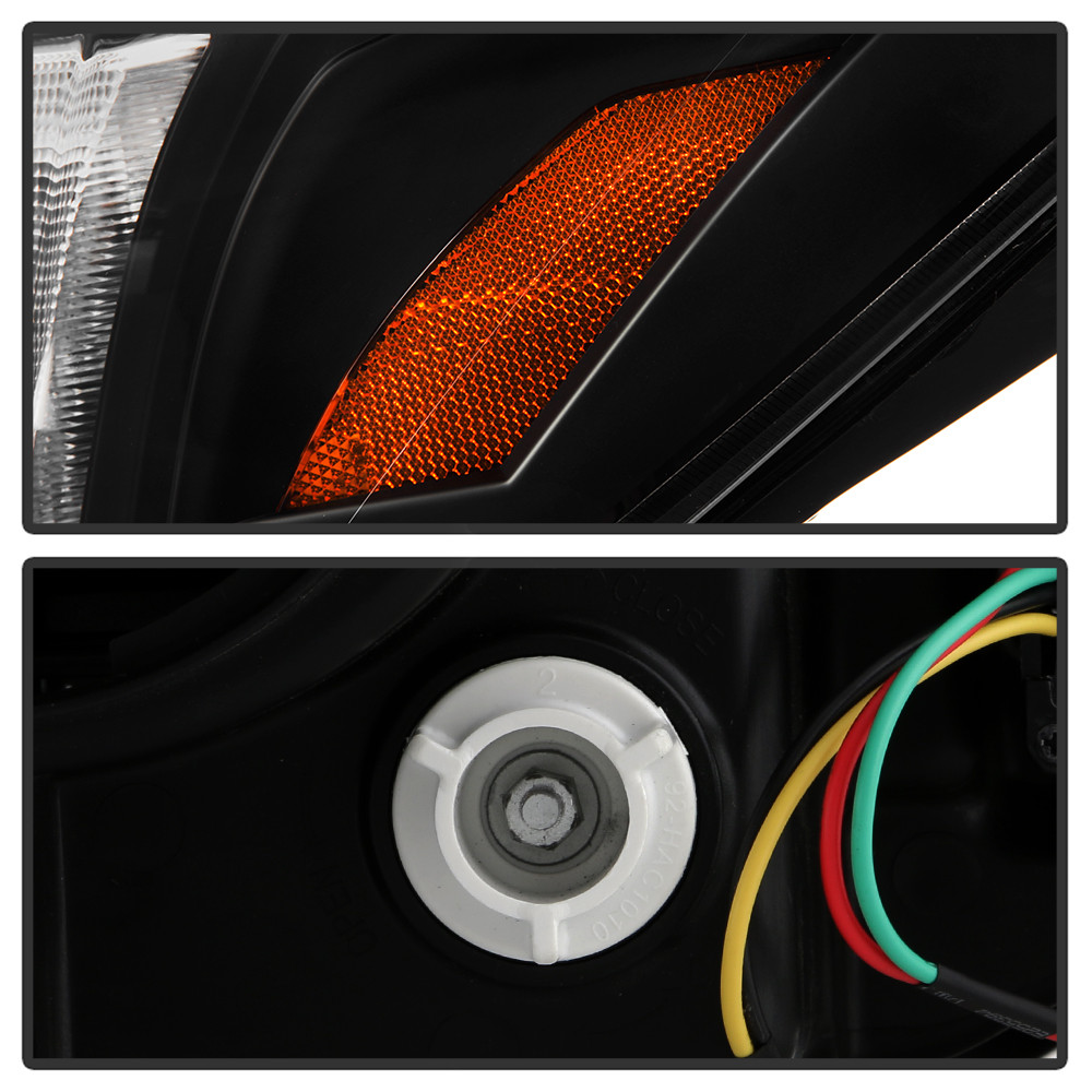Headlights - Sequential LED Turn Signal - Black