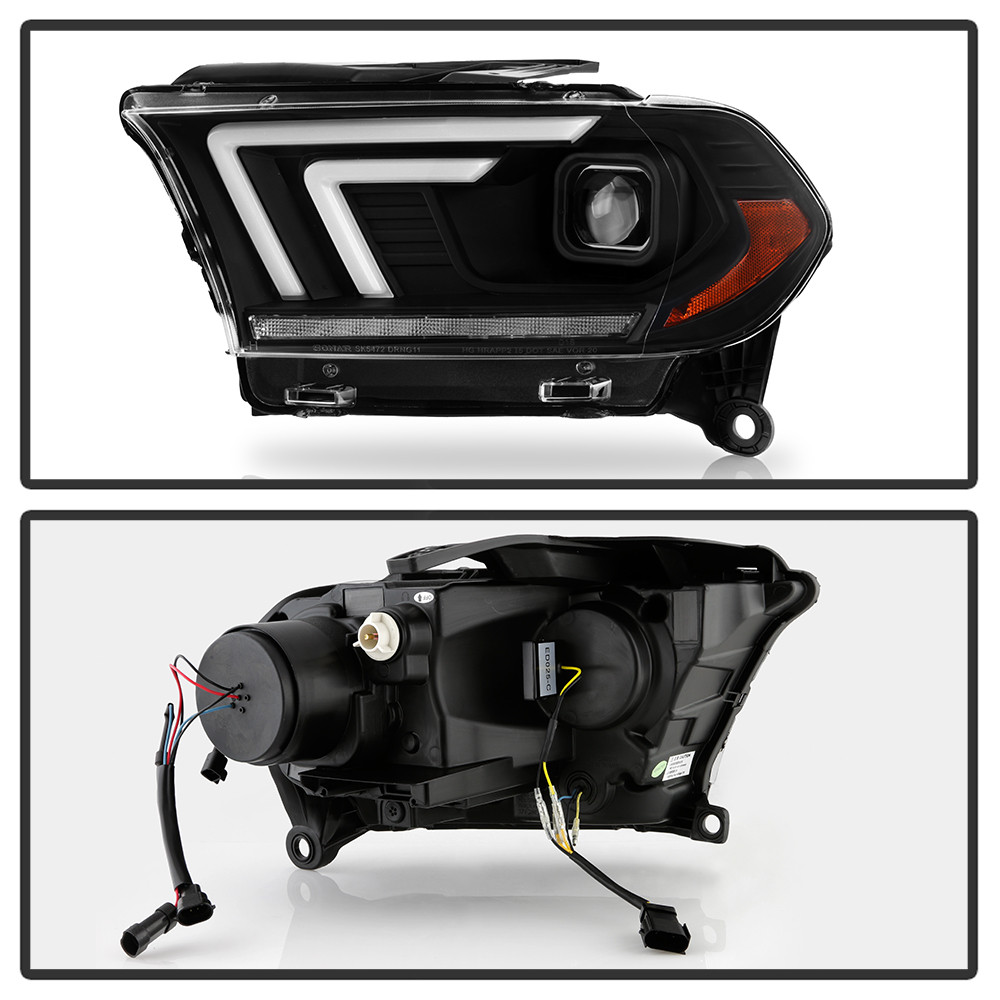 Projector Headlights - Sequential LED Turn Signal - Black (5088284)