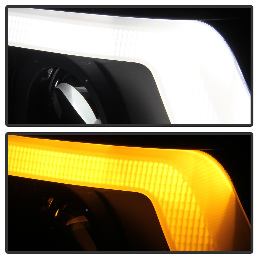 Projector Headlights - Sequential LED Turn Signal - Black Smoke