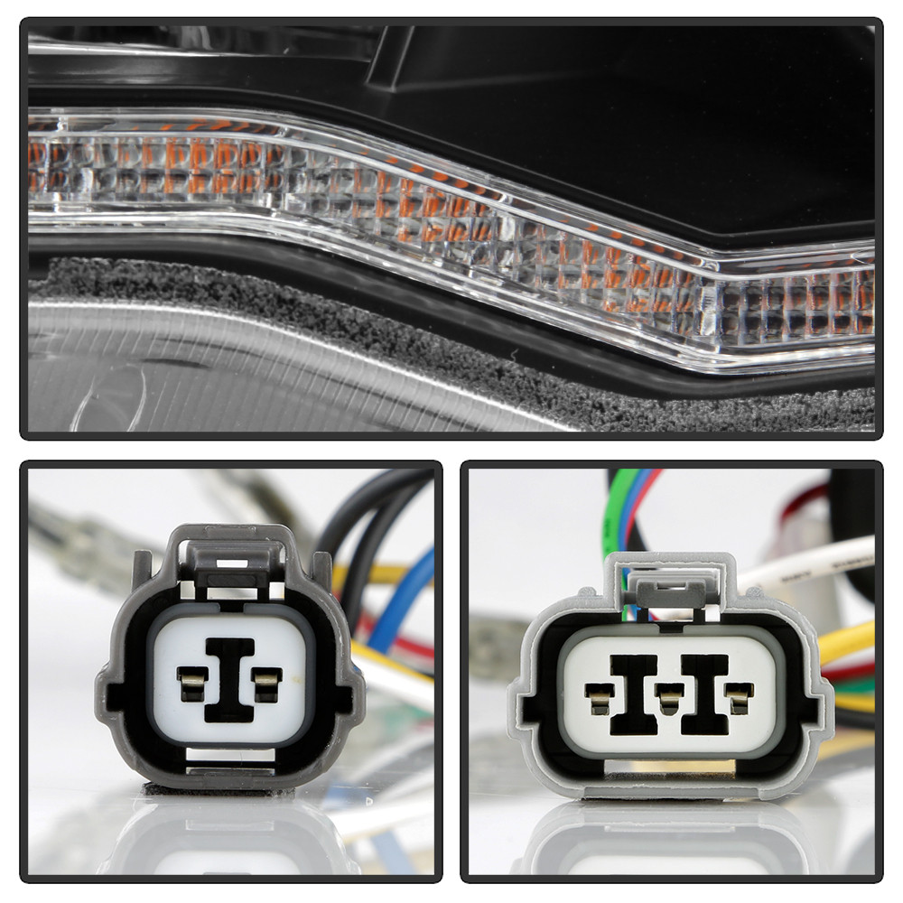 Projector Headlights - Sequential LED Turn Signal - Black (5088123)