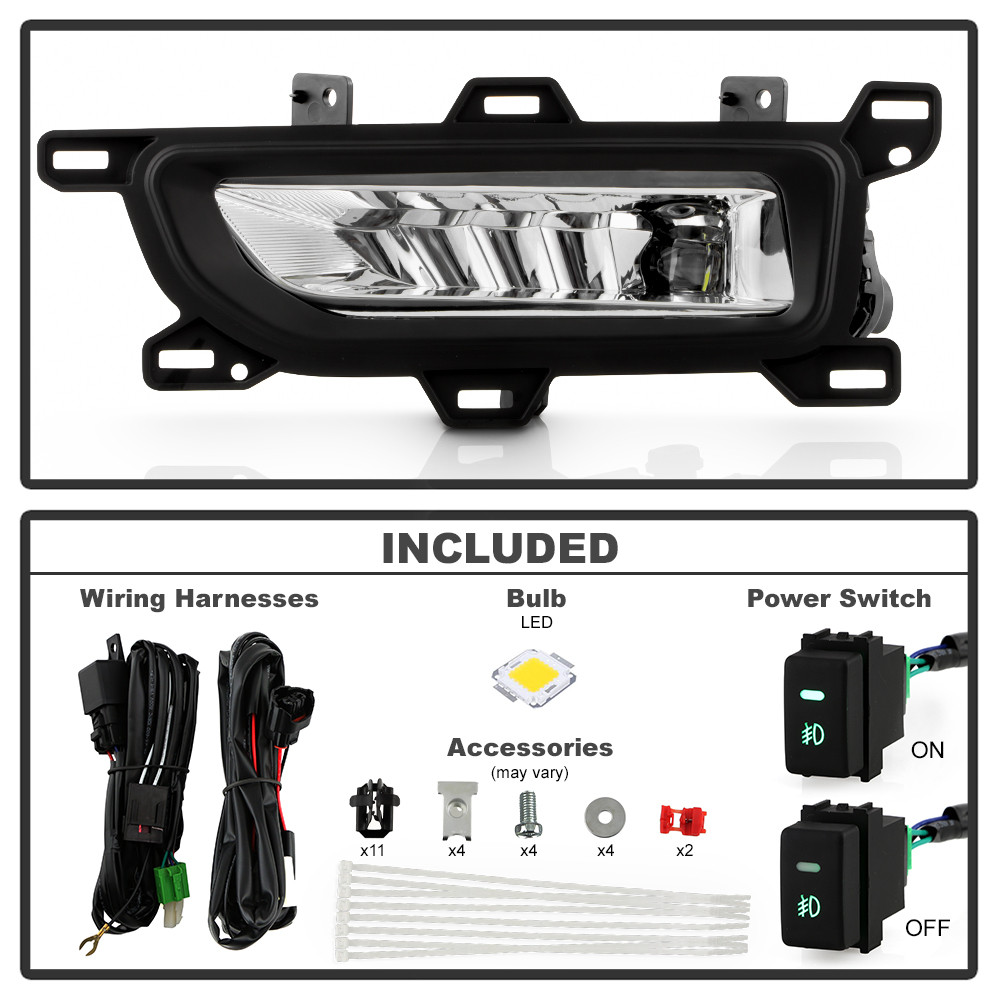 OEM Style Fog Lights w/ Switch - Clear (9051333)