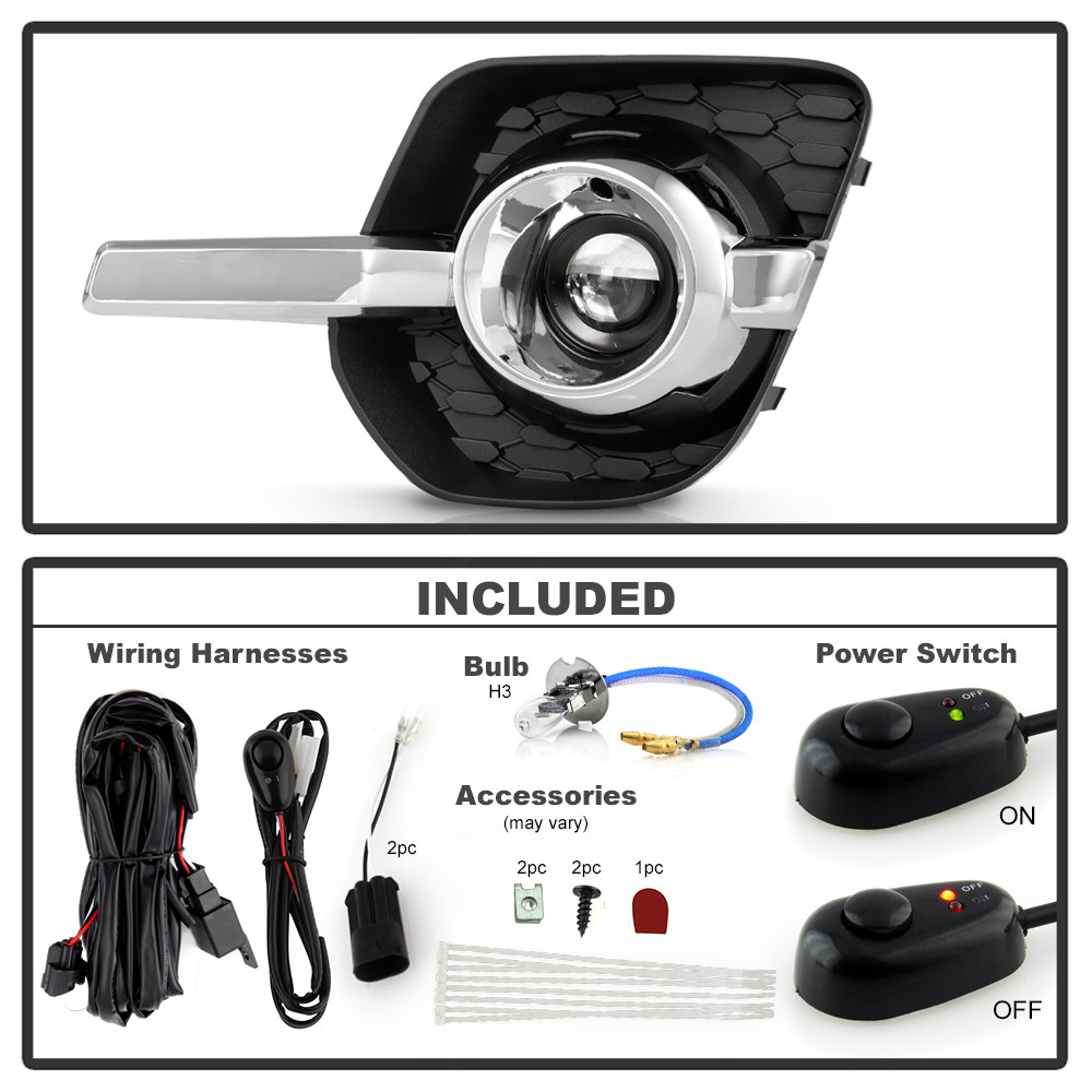 OEM Style Fog Lights w/ Switch - Clear (9050978)