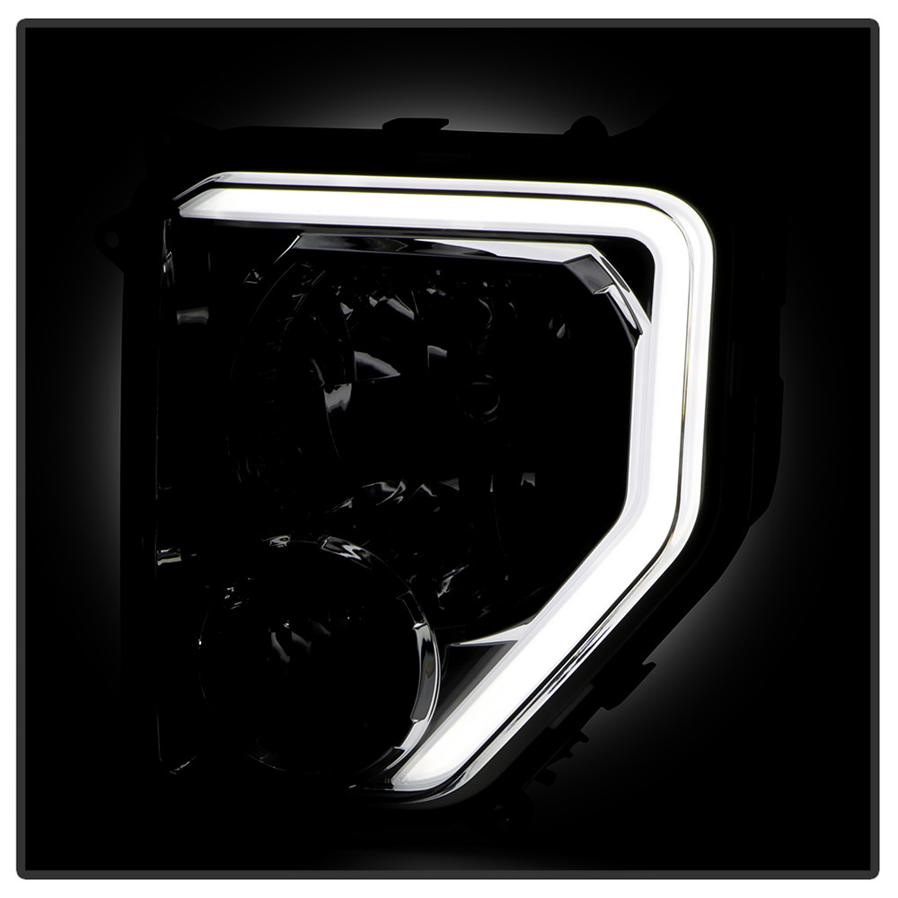 Crystal Headlight Set w/ Light Bar - Chrome