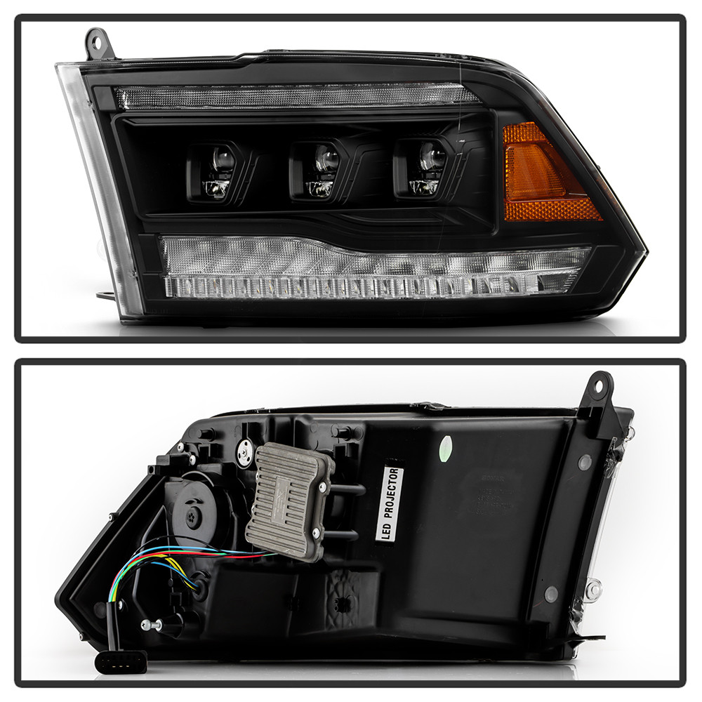 High-Power LED Module (High Beam And Low Beam) Equipped Headlights - Black (5088673)