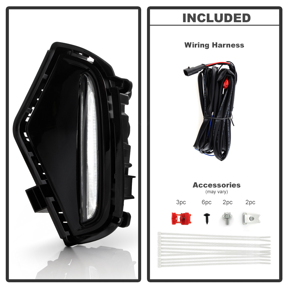 OEM Full LED Fog Lights w/ Switch - Clear (9051357)