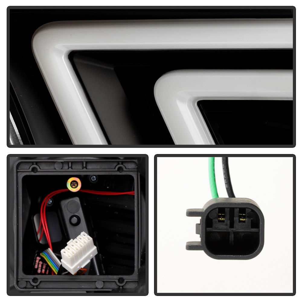 Projector Headlights - Sequential LED Turn Signal Lights - Black (5088680)