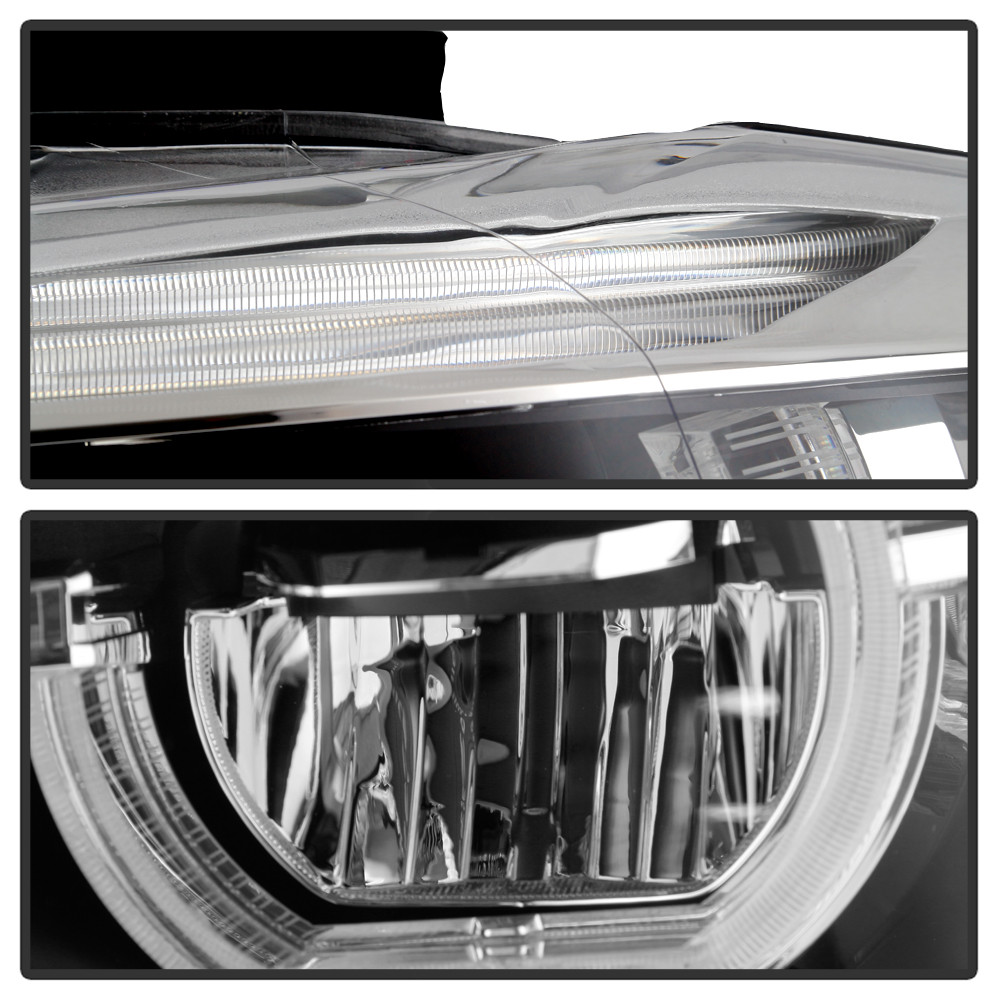FULL LED Projector Headlights - Chrome