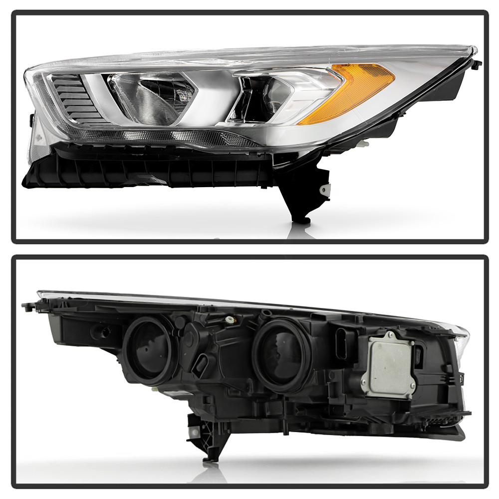 DRL Chrome Bezel Headlight - OE Left