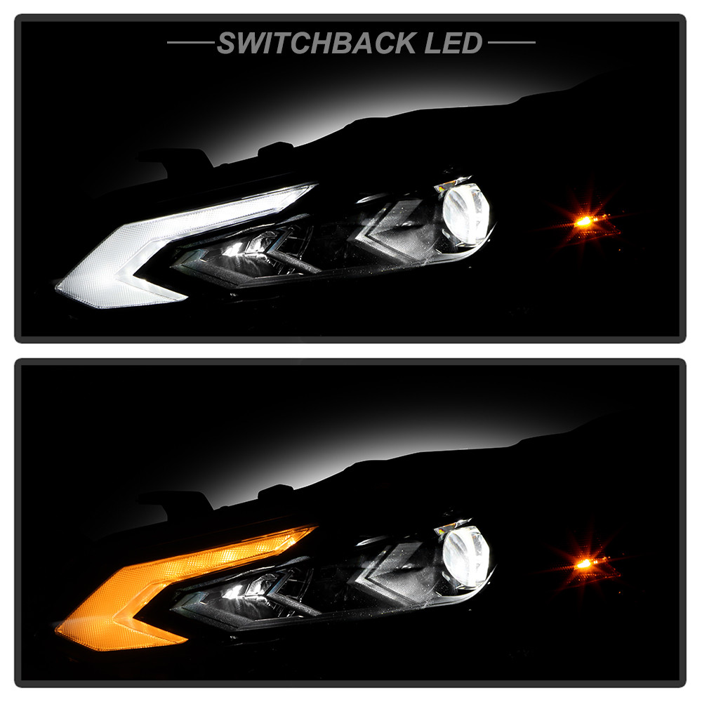 DRL Projector Headlight - OE Black Left