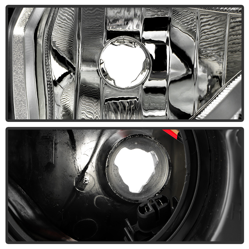 DRL Chrome Bezel Headlight - OE Right