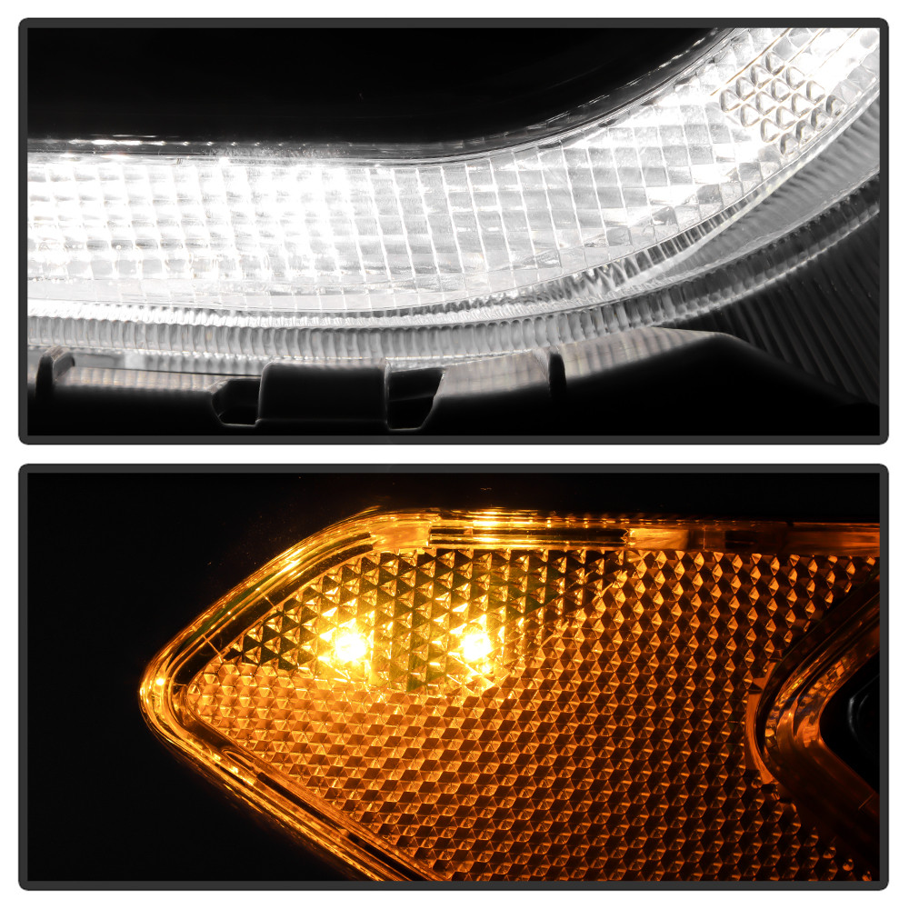 DRL Chrome Bezel Headlight - OE Right