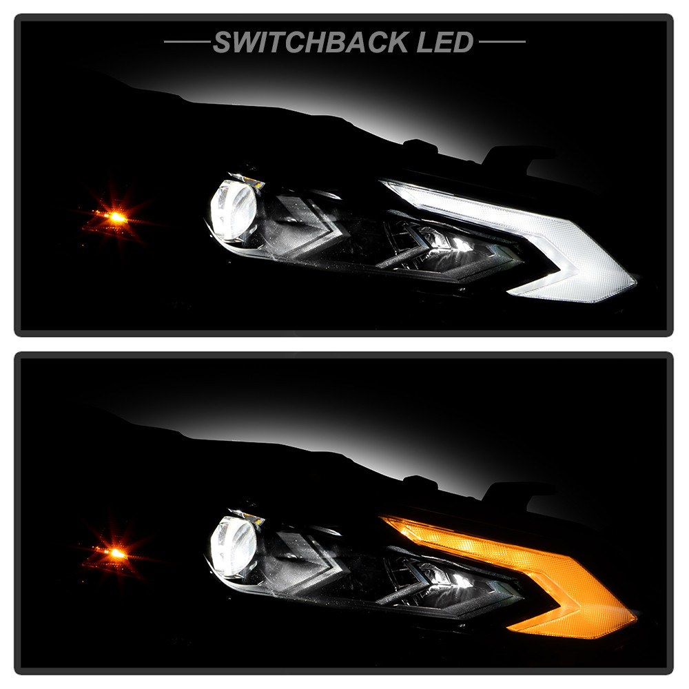 DRL Projector Headlight - OE Black Right