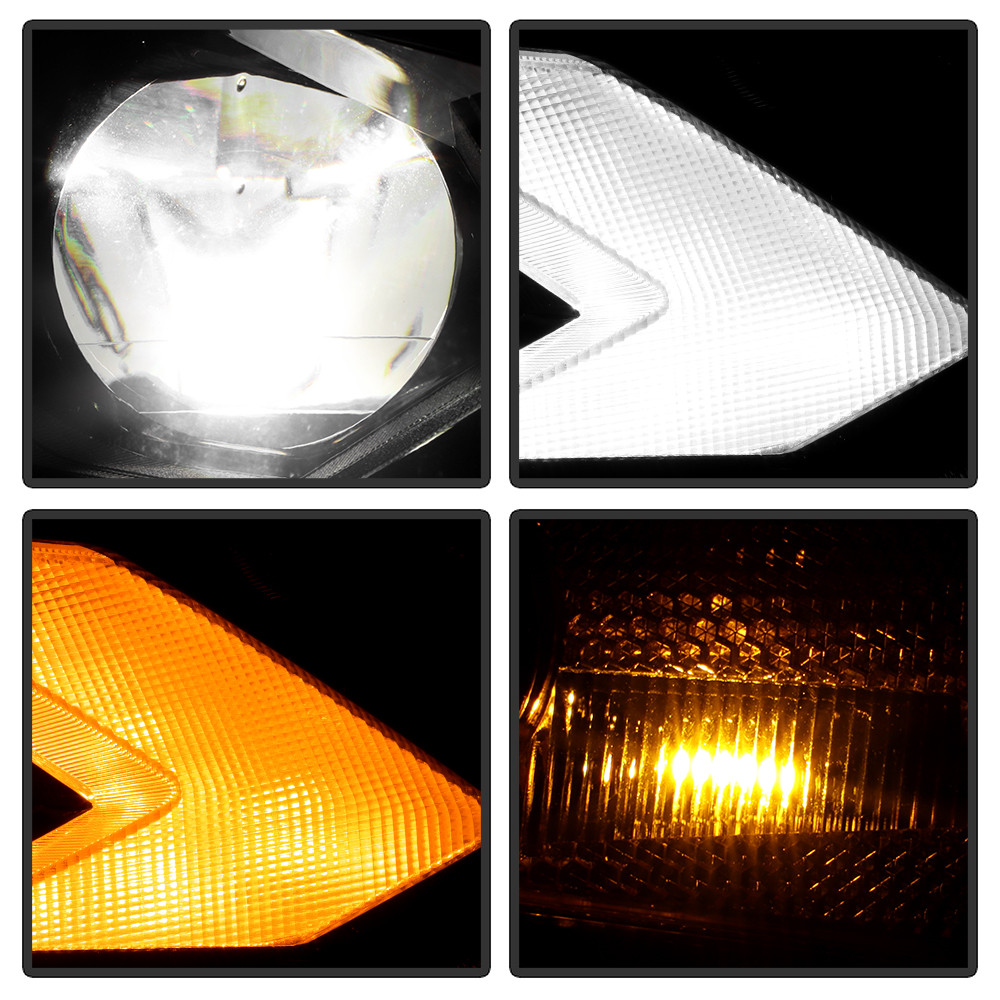 DRL Projector Headlight - OE Black Right